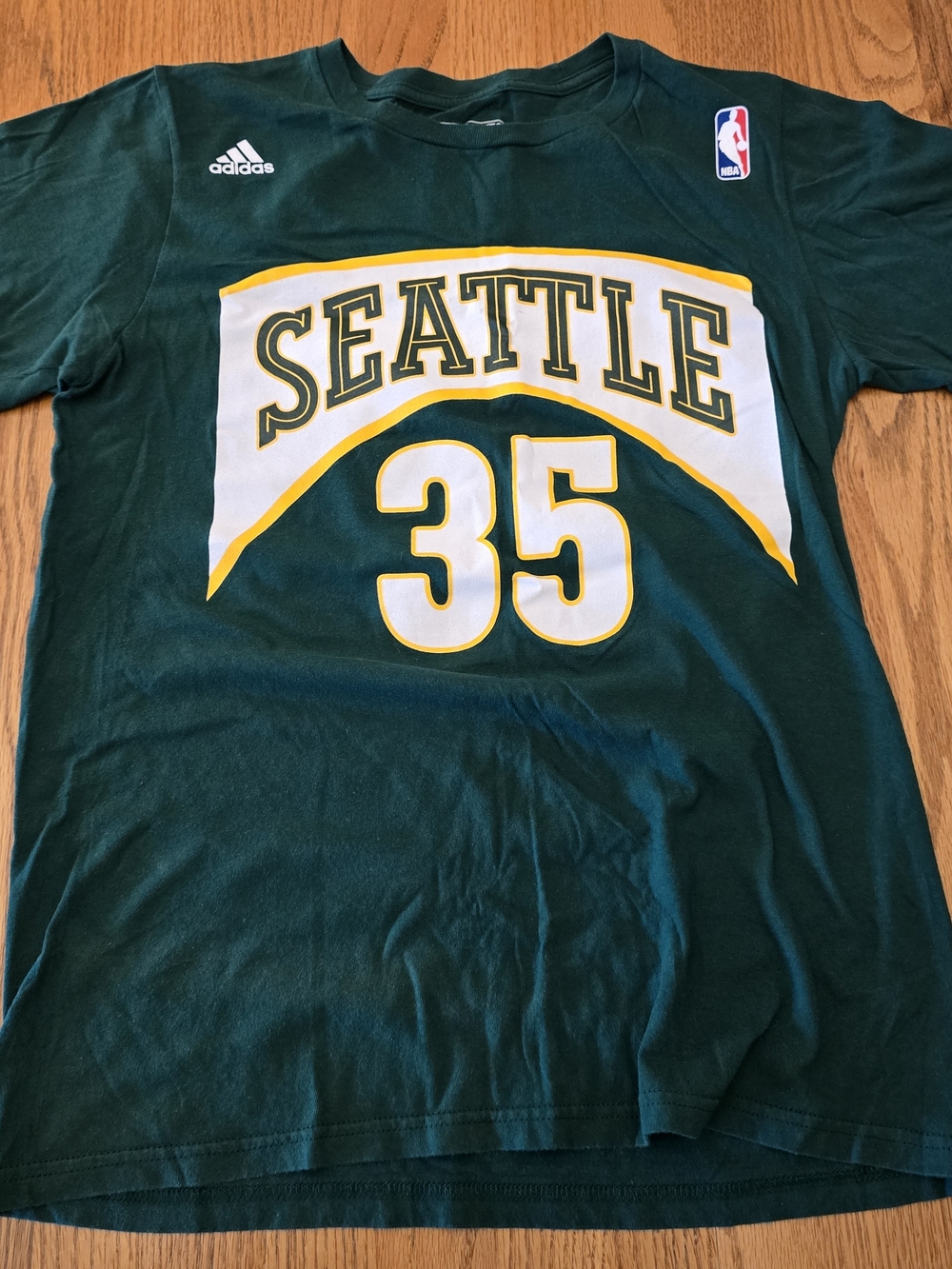 Adidas Kevin Durant Seattle SuperSonics NBA T Shirt Men’s Small Green